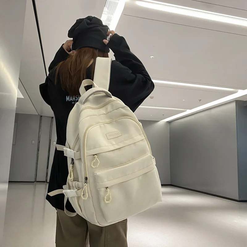 Schoolbag for male college students 2023 new simple female high school students high school students large capacity backpack