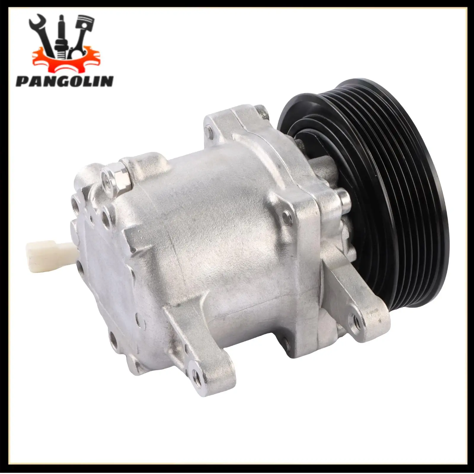 

Compressor For Kubota M135gx Gxdtc M136 Sv07e 3p999-00620 Svo7e 6 Groove A/C Air Conditioning Heat A/C Compressor Assembly