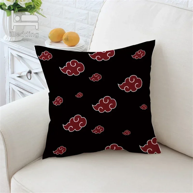 Cartoon Narutos Red Clouds Cushion Cover Throw Pillow Case Home Decor Gamepad Pillowcase Gift Dropshipping