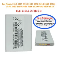 Genuine BLC 2 BLC-2 Battery BLC2 For Nokia 3310 3315 3330 3335 3350 3410 3510i 3550 3685 3686 5510 6650 6800 6810 Phone 1200mAh