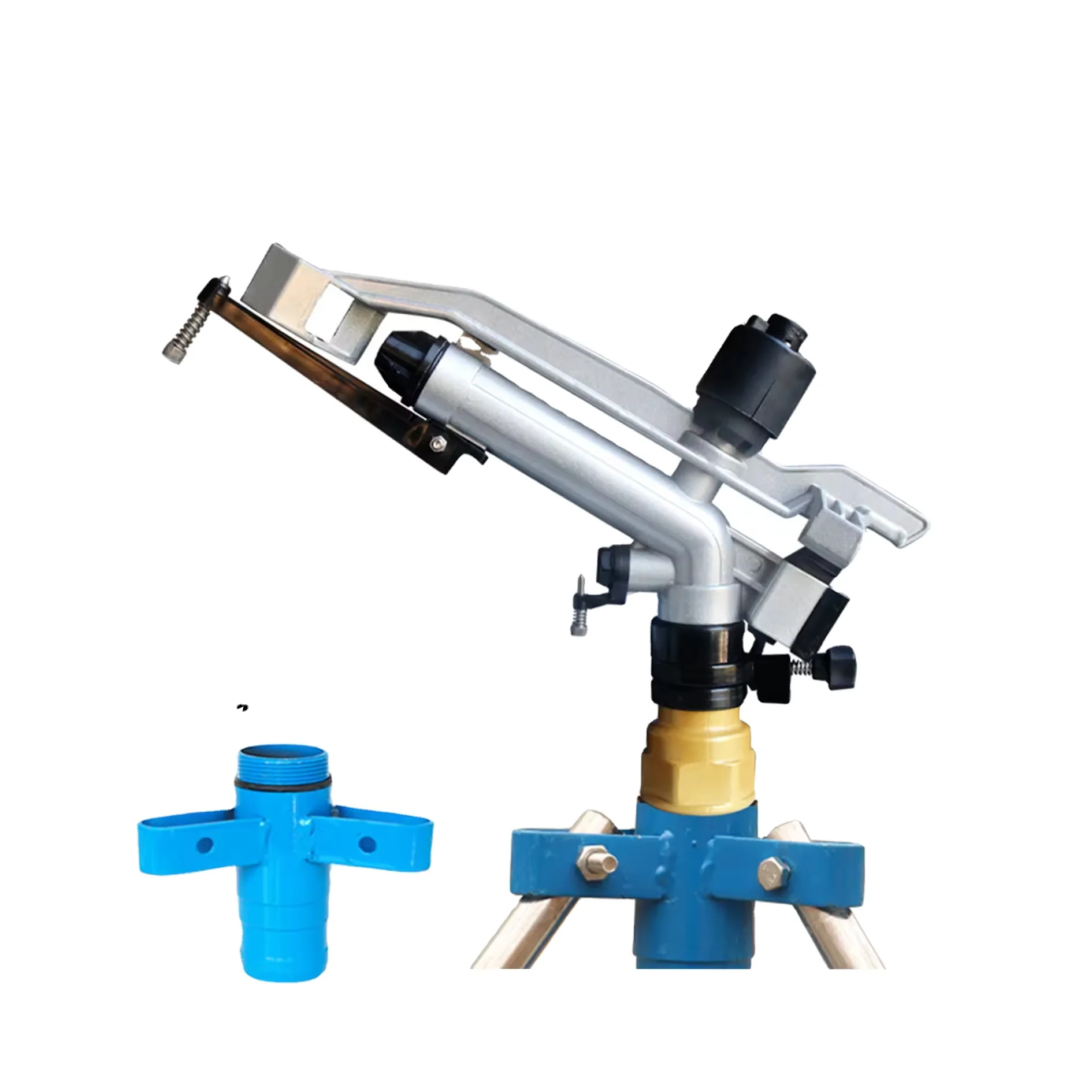 

Латунный автоматический распылитель воды, вращающийся 1,5-дюймовый большой дождевой пистолет, спринклер для системы орошения сада