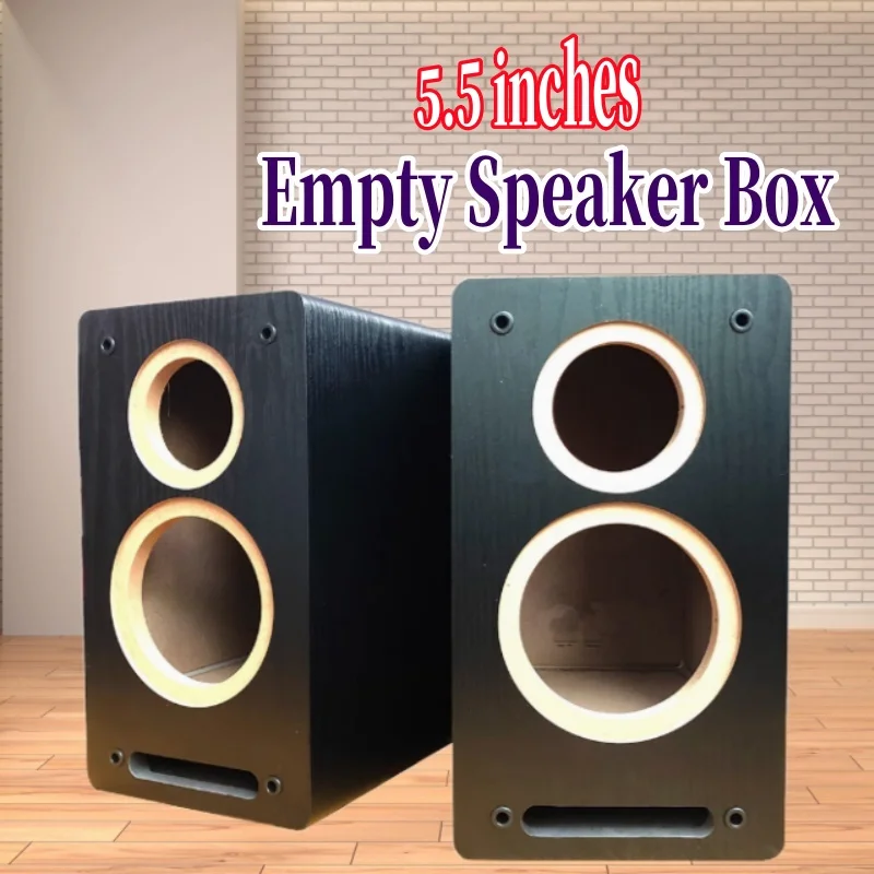 

5.5-inch Woofer 4-inch Tweeter Maze Empty Box,Wooden Passive Sound Box,1Piece Speaker Housing,DIYSound Box,Speaker Box 122/148mm