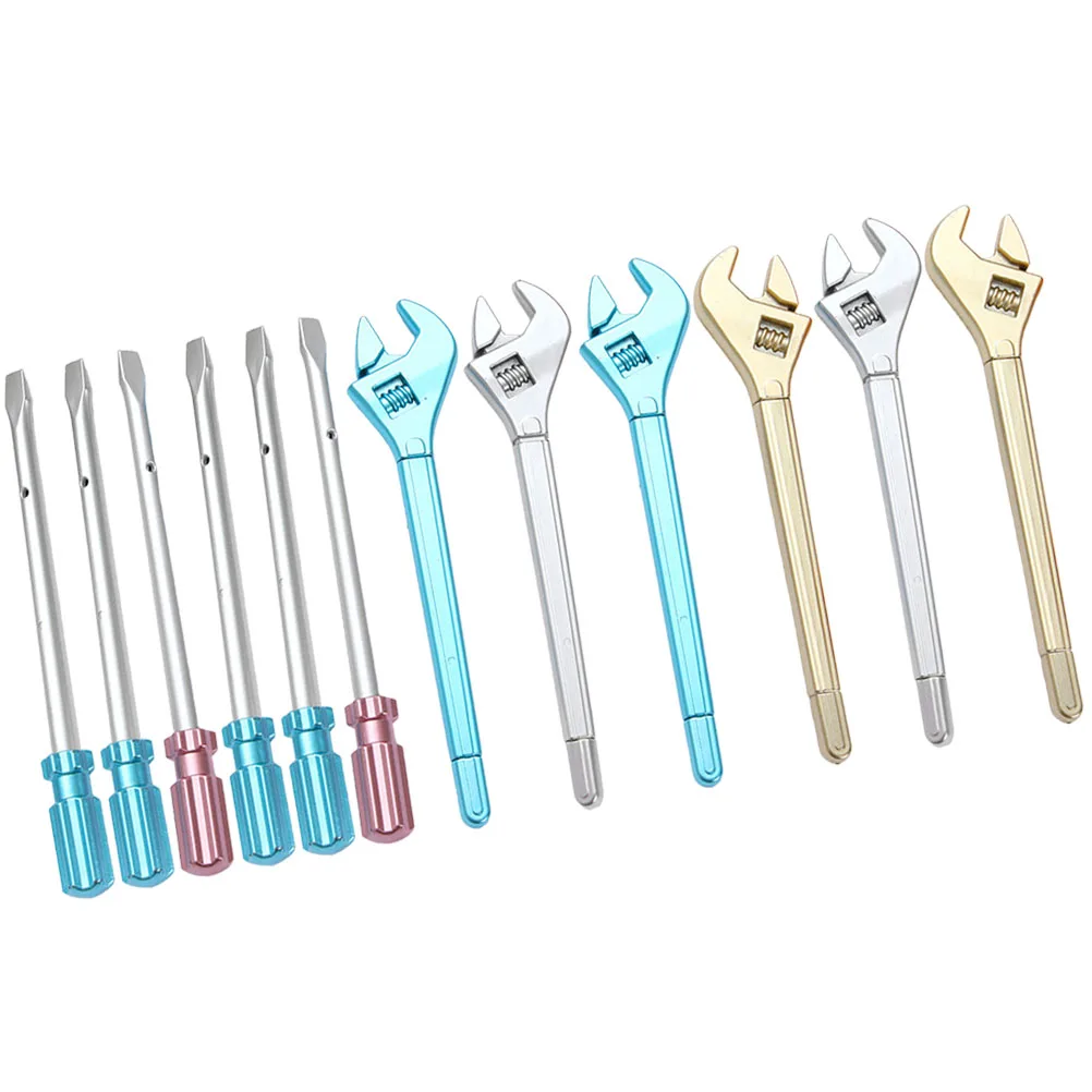 

12 Pcs Gel Pen Novelty Writing Pens Cute Cartoon Office Supplies Wrench Mechanical for