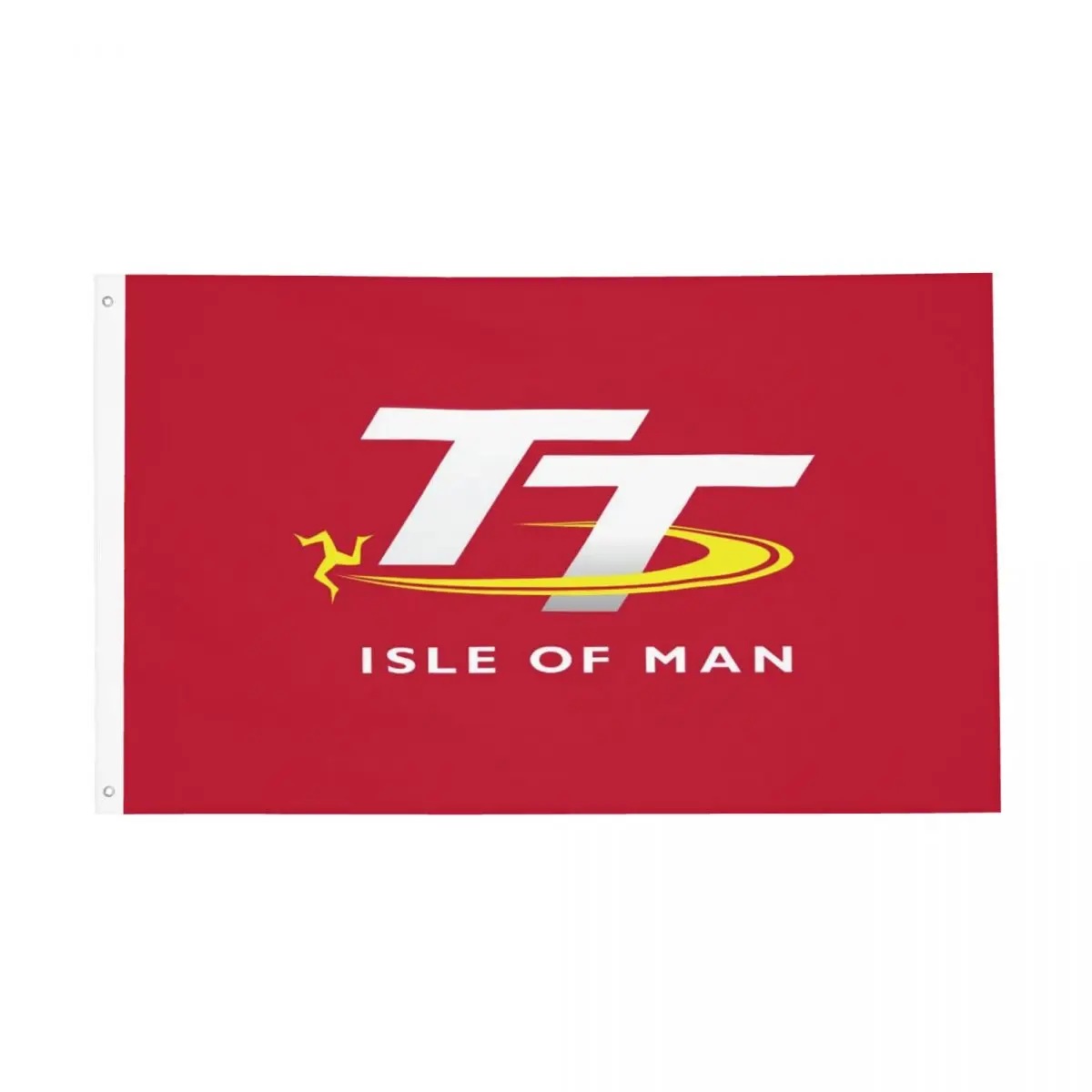 Motocross Race Flags Double Sided Outdoor Banner Isle Of Man TT 2 Grommets Hanging Decoration 3x5 FT