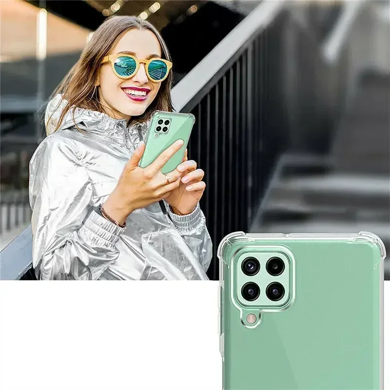 Case For Samsung Galaxy A22 5G 4G A82 A72 A52 A42 A32 A12 A02 Case Slim Shockproof Bumper Silicone Clear Soft TPU Phone Cover