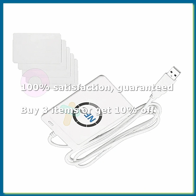 ●ACR122U RFID IC Smart Card Reader Duplicator+5XUID Card Writer Copier Writable Clone 13.56Mhz ID IC Card Copier