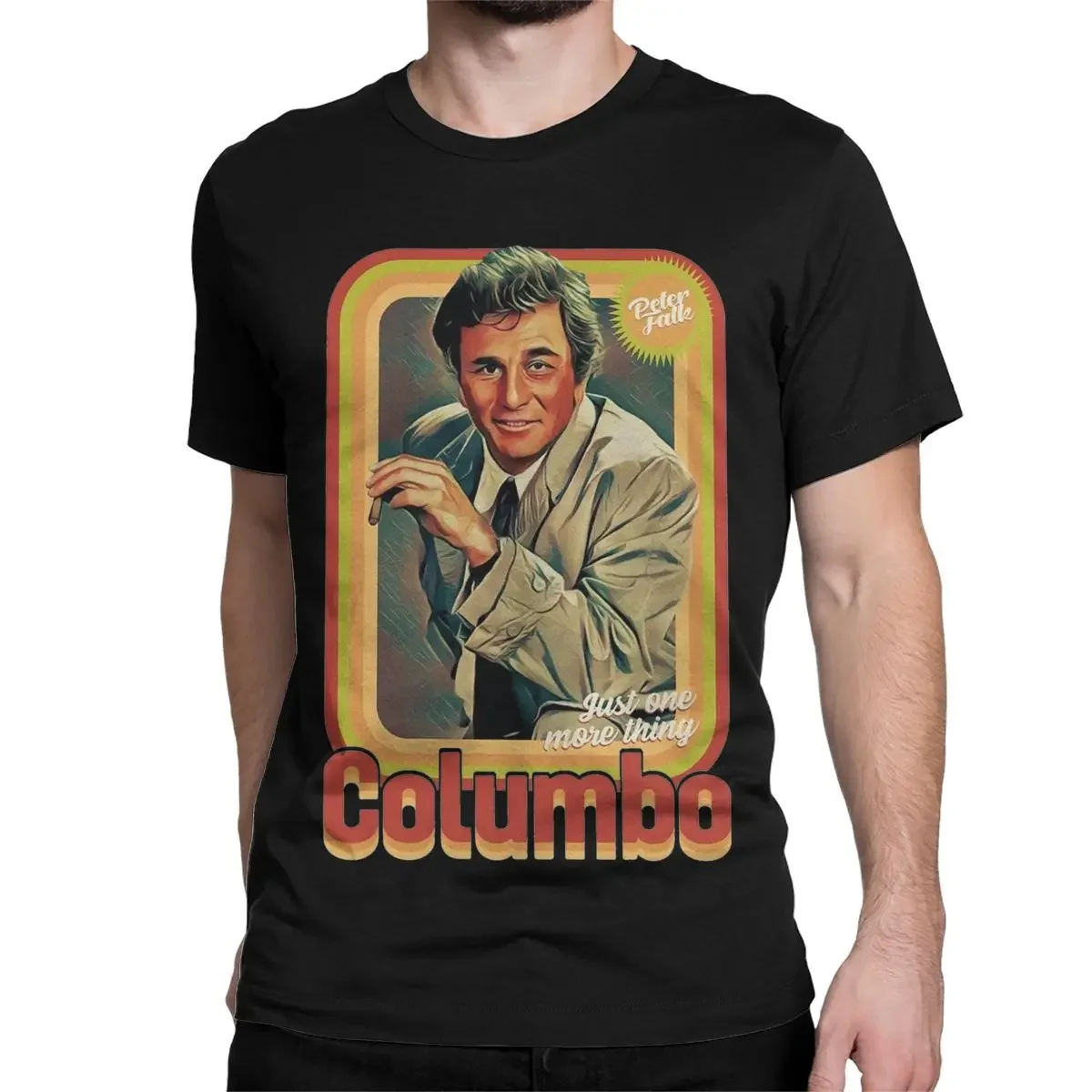 Columbo TV Shows Men's T Shirt Novelty Tee Shirt Short Sleeve O Neck T-Shirt Pure Cotton Plus Size Tops