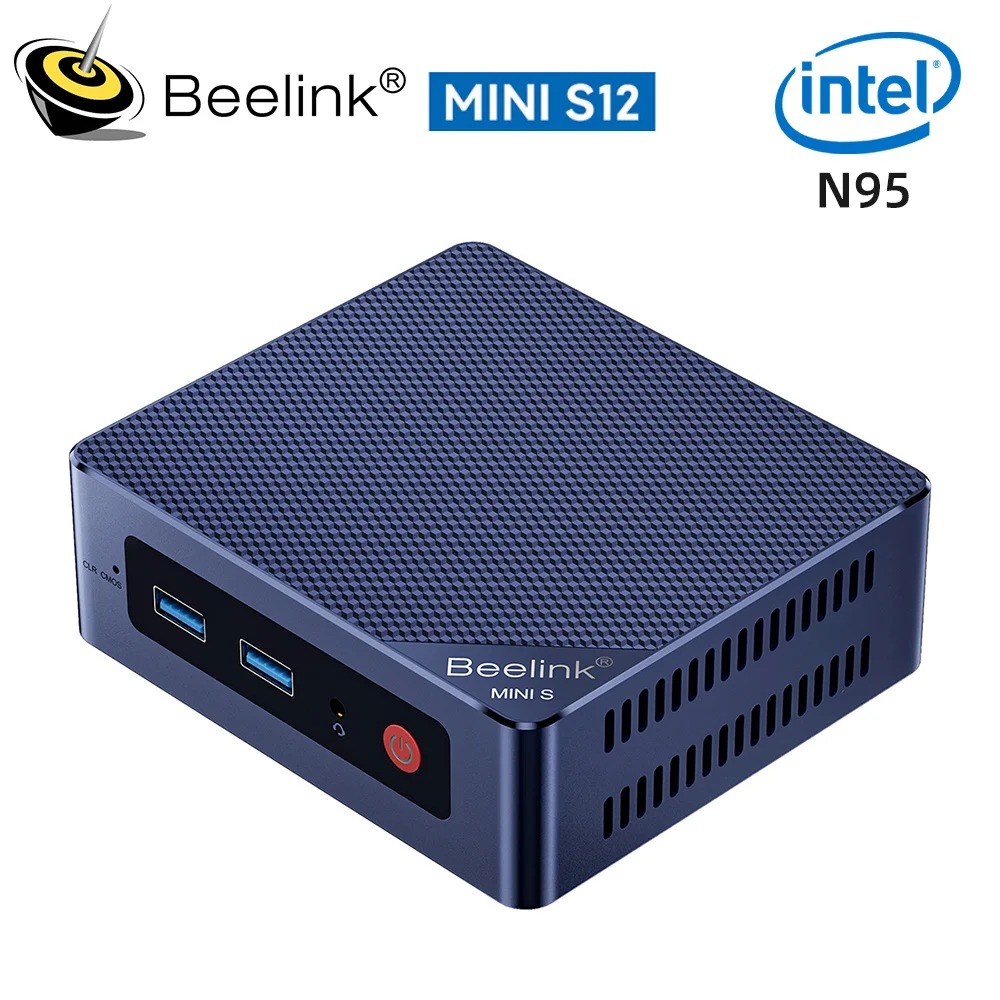 Beelink Mini S12 Pro Desktop Gaming Computer, Pro N95, 8 G256G, 16GB, SSD 500GB, SSD VS T8 Pro, 12th Gen, DDR4