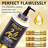 AILKE 24k Gold Lotion pour le corps parfaite et impeccable, blanchissant, inhibe la mélanine, hydratant, protection UV, avec Nicotinamide vitamine C 4