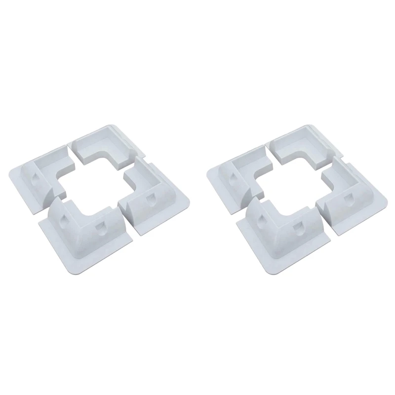 

8X Solar Panel Mounting Bracket White Plastic Corner Set Kit For Rv Boat Yacht