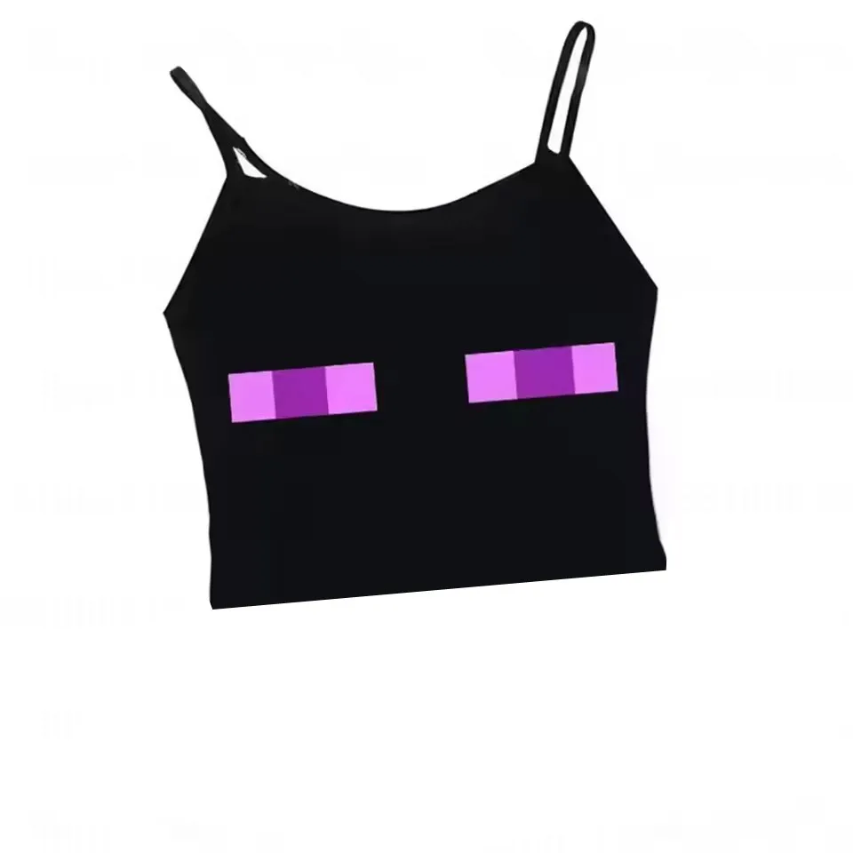 

Y2k Sling Camis Women Clothes Aesthetics Harajuku Graphic Hip Hop Grunge Goth Crop Top Vintage Streetwear Summer Spicy Girl