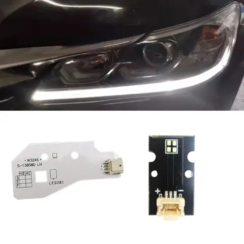 Placas de luz diurna branca brilhante para honda accord 9.5 2016 2017 farol de carro olhos de anjo drl substituir acessório de carro oem