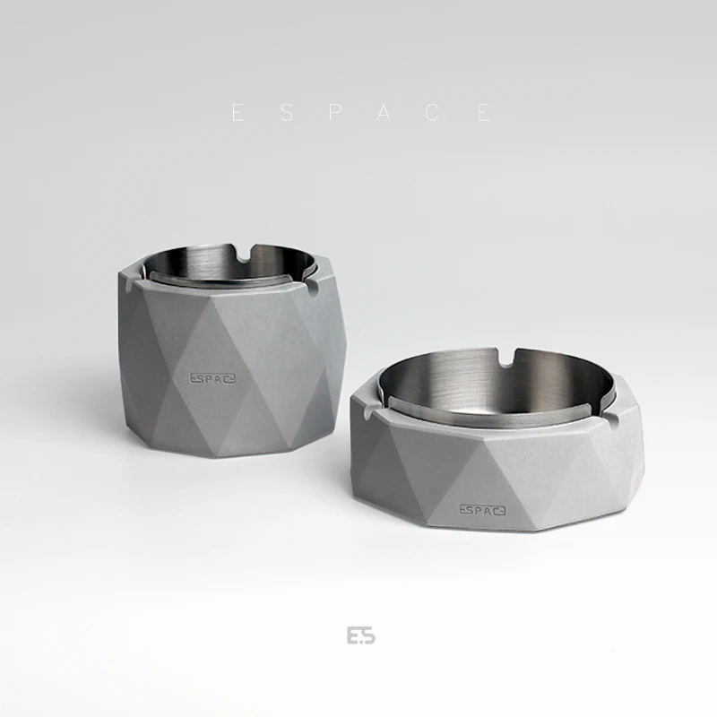 

Стильная зажигалка для украшения дома, пепельницы из нержавеющей стали, индивидуальные пепельницы для гостиной, предназначенные для дома и сада, Cenicero Lsyhg