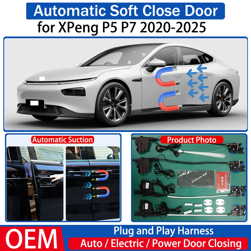 

for XPeng P5 P7 2020 2021 2022 2023 2024 2025 OEM Car Automatic Soft Close Door Electric Suction Kit Auto Power Closing System