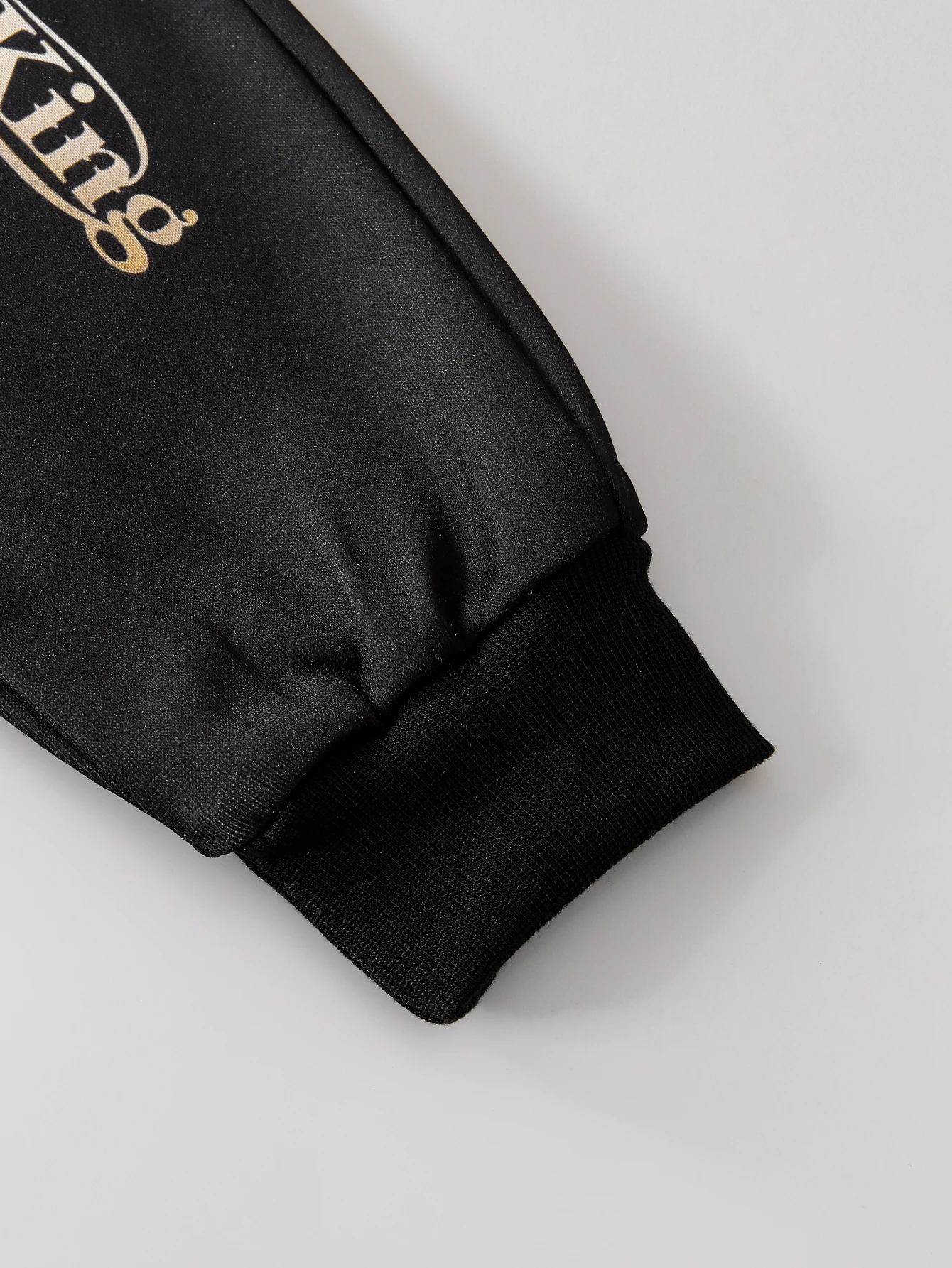 Set da due pezzi con stampa leone casual autunno inverno da ragazzo, abbigliamento comodo e alla moda per bambini