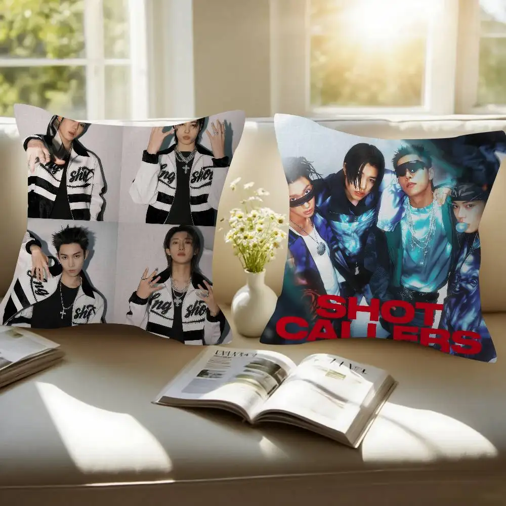 L-l-lNGSHOT cool Double-sided Printed pillow cover Short plush Suitable living rooms bedrooms sofas throw cushion cover