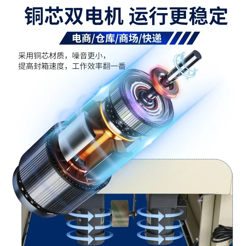 intelligent e-commerce carton forming line, tape buckle bottom folding back cover horizontal high-speed unpacking machine