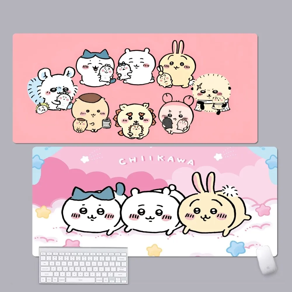 niedliches Cartoon C-Chiikawas Mousepad Benutzerdefinierte Haut Cartoon Anime Gaming Mauspad Tastatur Mauspads Schreibtischunterlage Zubehör