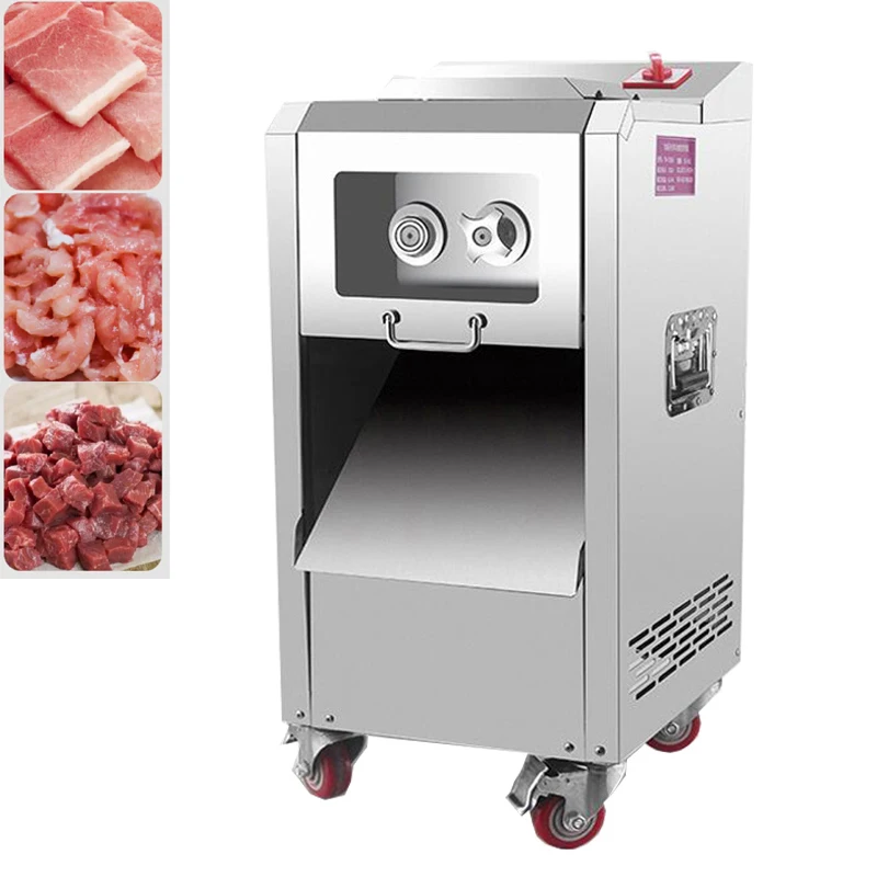 

Electric Meat Slicer Machine Commercial Meat Cutting Machine Automatic Removable Knife Group Meat Cutter Machine