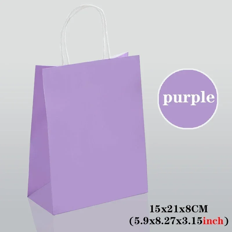 10/30/50 stks Festival Party Gift Bag met Handvat Sieraden Boodschappentas Kerst Verjaardag Huwelijkscadeau Verpakking Zak Gekleurde Zakken