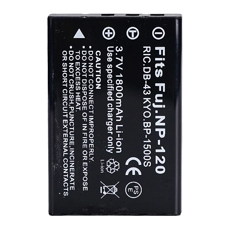 NP-120 FNP120 NP120 Camera Battery for Fujifilm NP-120 Pentax D-LI7 Ricoh DB-43 & FinePix 603 FinePix F10 F11 M603 Caplio 300G