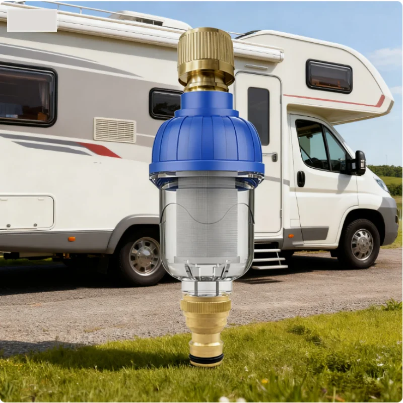

1pcs Caravan Water Addition Filter Motorhome Water Tank Gravity Injection External Purifier Filter Kit Outdoor RV Accessory