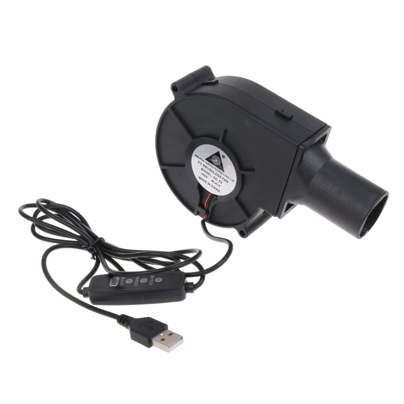 

BBQ Fan Air Blower 9733 97mm DC5V 3600R Camping Cooking Fan with 33mm Air Tube Dropship