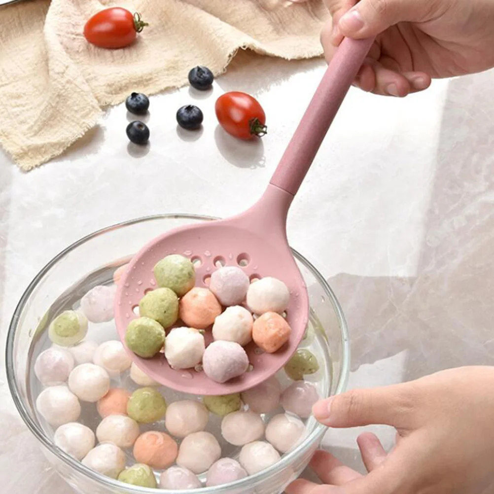

1 Set Ergonomic Silicone Cooking Utensils Kitchen Tools Storage Bucket Cooking Set