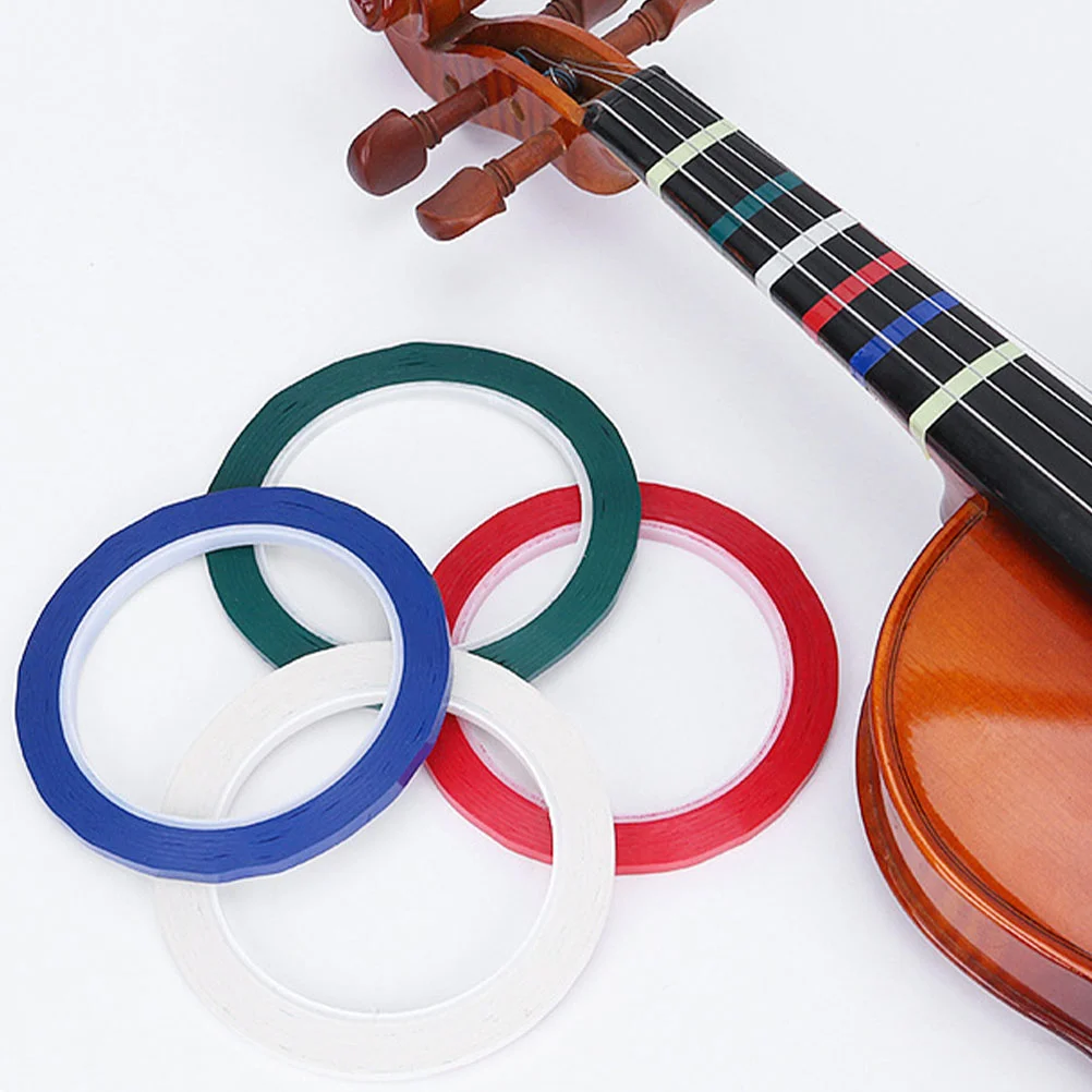 5 Rolls Violin Fiddle Phoneme Labels Note Learning Decal Scale Sticker Tape Pvc Supplies Tool