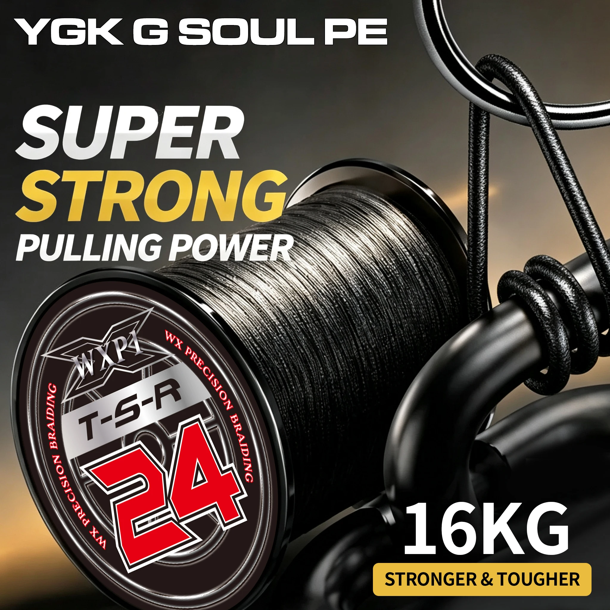 2026 New Original X24-YGK G-SOUL PE Braided Expedition 24 Strands Fishing Line PE Super Line Sea Fishing Wire 300/500M Pesca