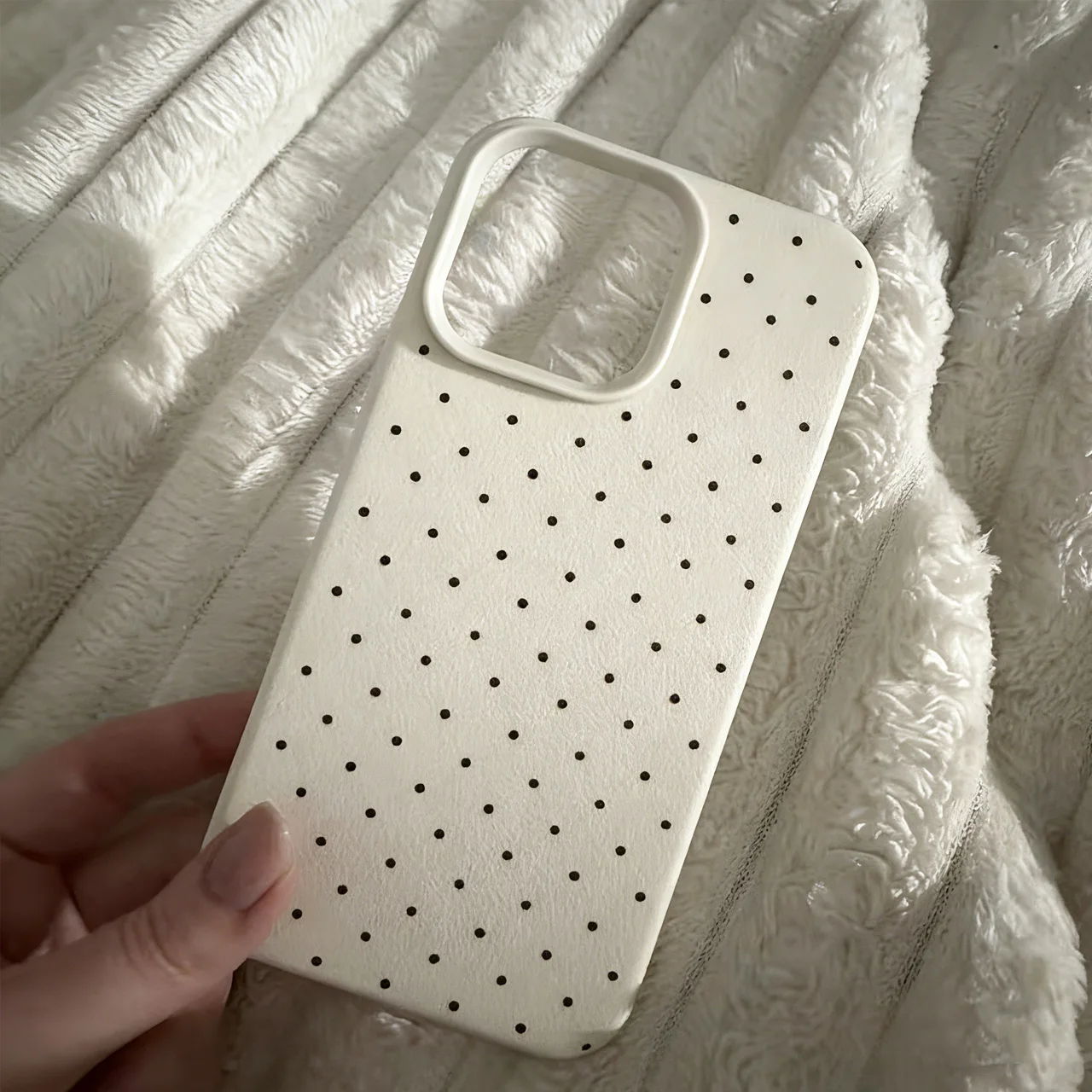 

Мягкий силиконовый чехол Ins Polka Dots для iPhone 17, iPhone 16, 13, 11, 15, 14, 12 Pro Max, 16 Plus, кожаный противоударный чехол TU