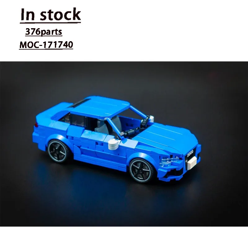 

MOC-171740 Новый классический культовый спортивный синий суперкар, модель строительного блока 376, детали, креативная игрушка на день рождения для мальчиков и детей