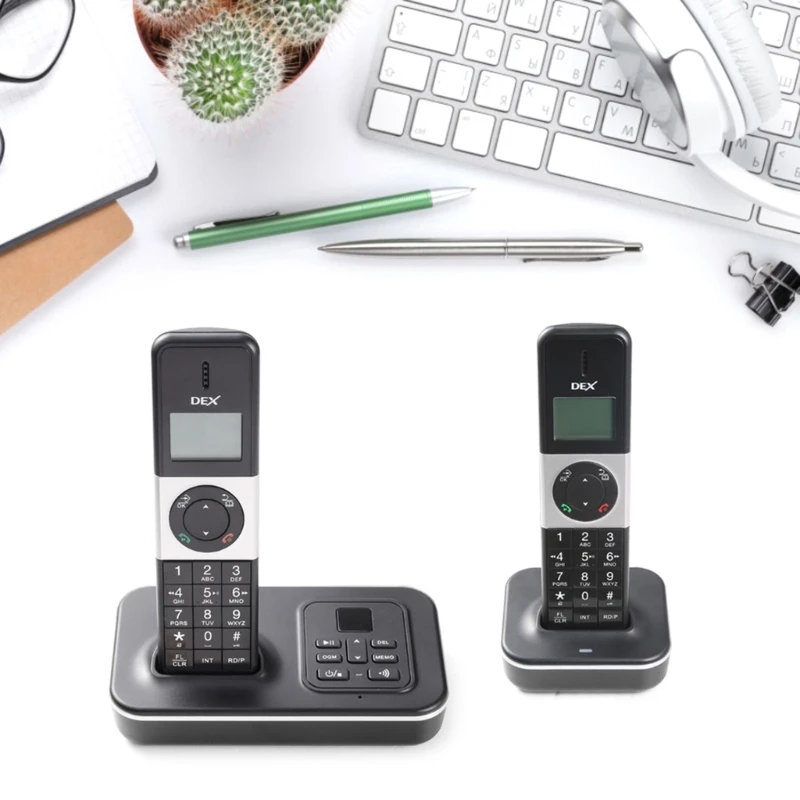 Landline Phones D1002 TAMD Handset Cordless Phone With Answering Machine Caller Waiting Support 16 Languages For Office