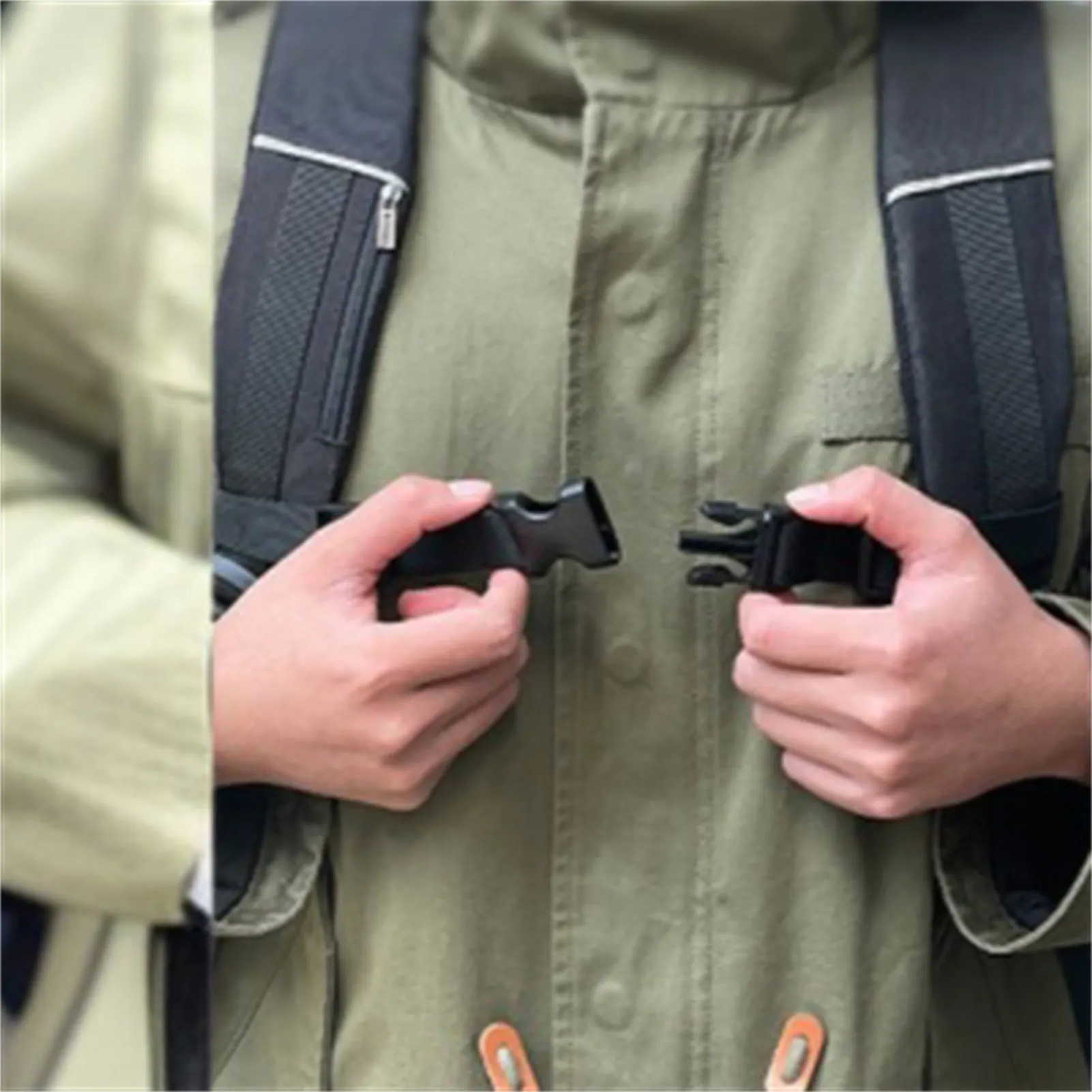 Chest Strap Buckle Anti Slip Chest Strap for Hiking Travel Durable Adjustable Backpack Accessory for Adults and Kids