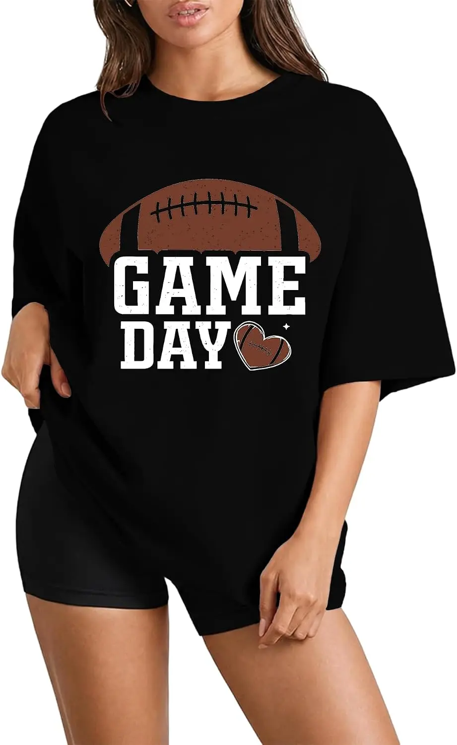 KESIHAN Men's Football Shirt Retro Game Day T-Shirt Vintage Sports Tailgate