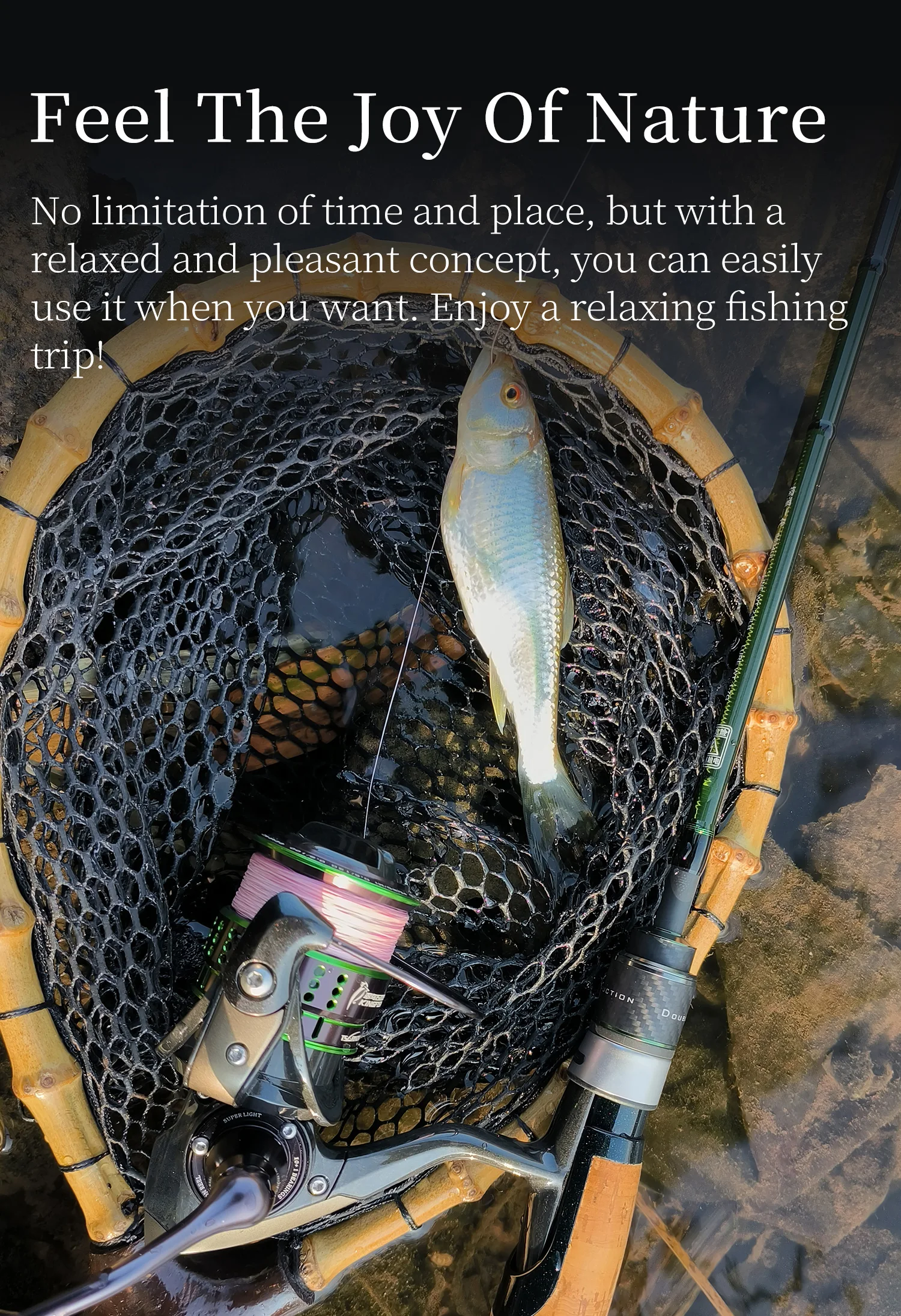 TSURINOYA INTRUDER 1,6/1,68/1,8/1,98m 5-teilige tragbare Spinn- und Casting-Angelrute für Forelle, Barsch, Bergbäche, packbare Rute – Detail 12