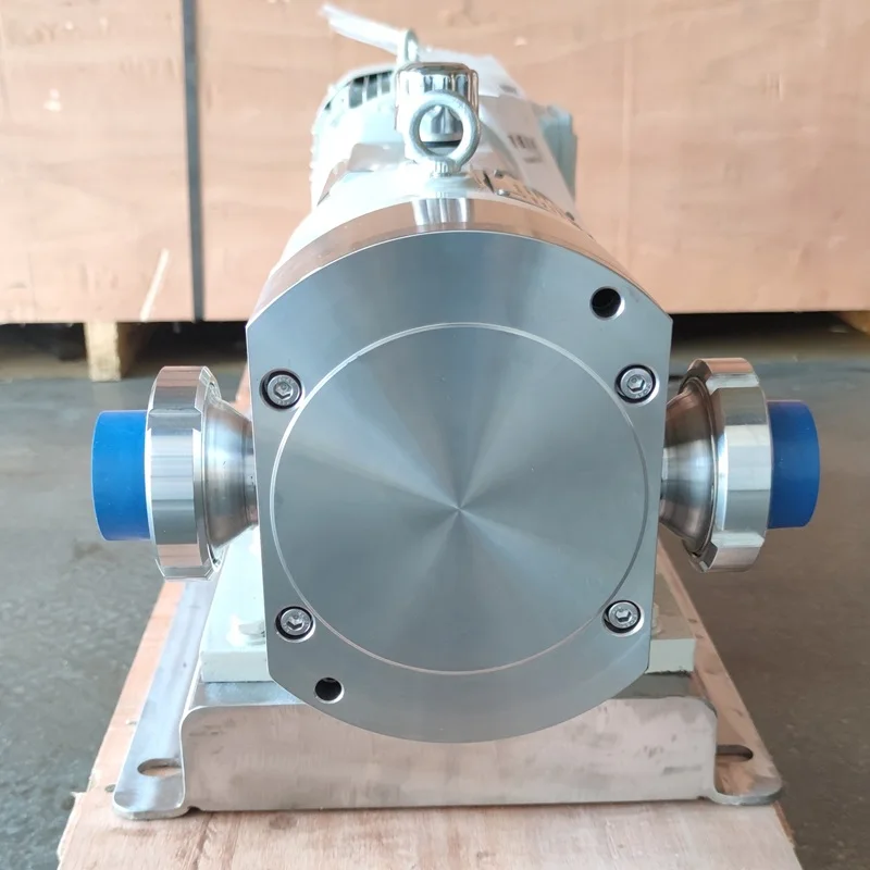 Stainless Steel Sanitary Grade Rotary Lobe Pump For Massecuite Maltose Sucrose Solution High Viscosity Liquid Transfer Pump