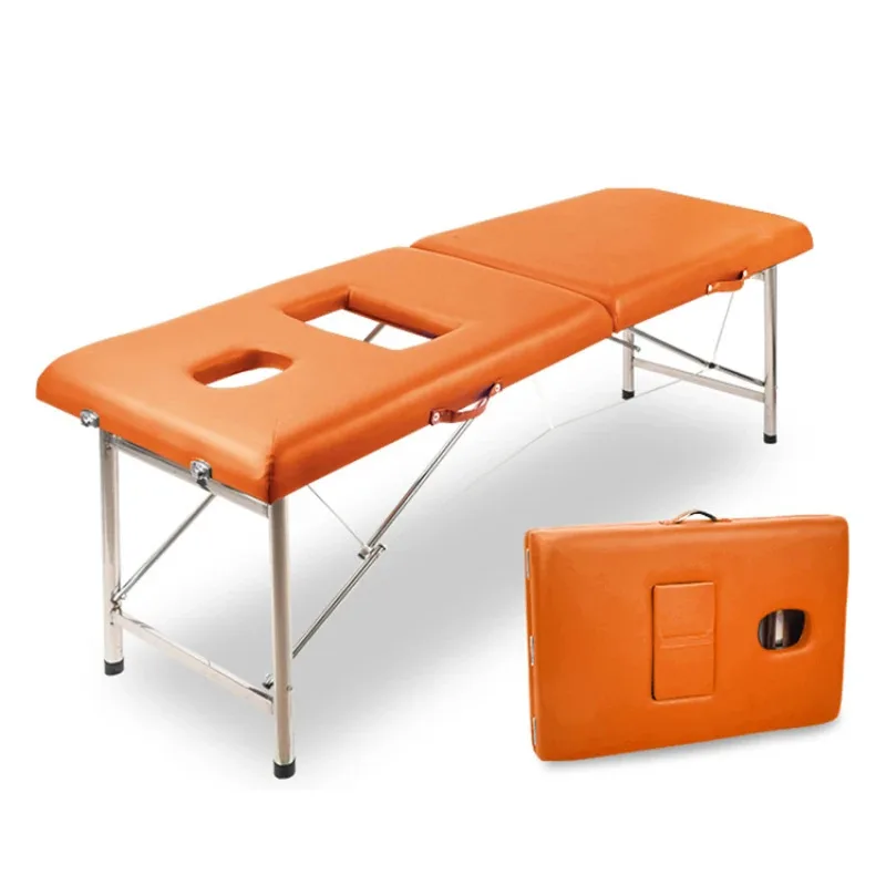 Portable Folding Table Stretcher Massage Pliable Beauty Salon Tables Cosmetic Bed Couch Spa Lettino Pieghevole Professional