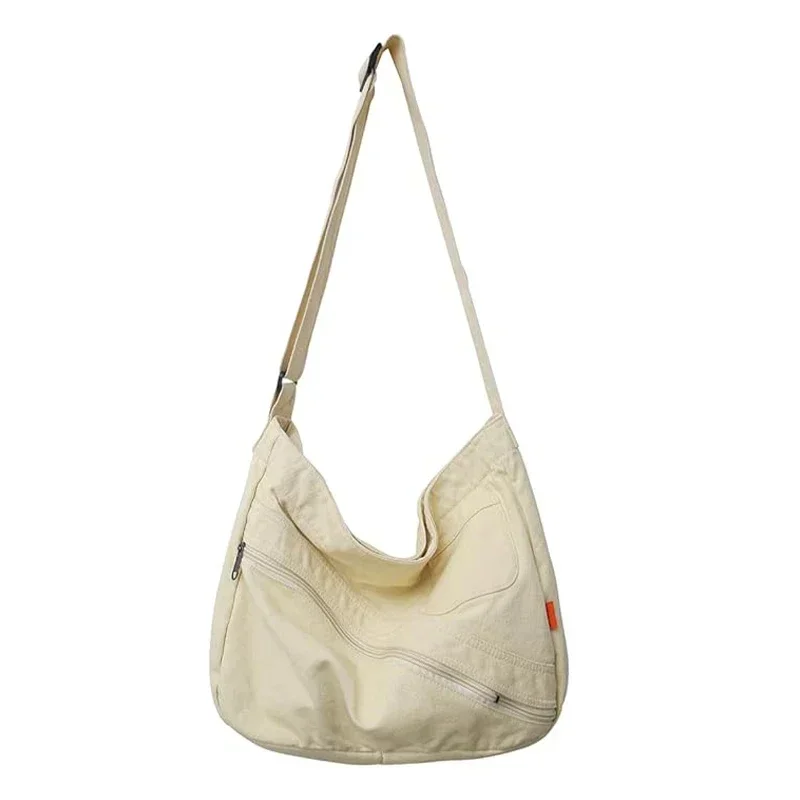 DABB002 Canvas Hobo Tas voor Dames en Heren Canvas Crossbody Schouder Grote Casual Messenger Bags Reizen Werk Winkelen