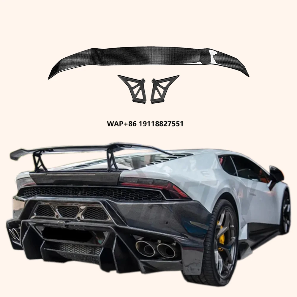 

For Huracan LP610 Body Parts V Style Carbon Fiber Rear Trunk GT Spoiler Wing