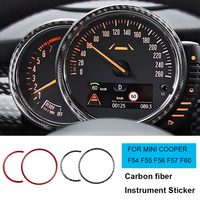 Carbon fiber Car Tachometer Stickers For MINI Cooper Clubman F54 F55 F56 F57 F60 Countryman Styling Car Modification Accessories
