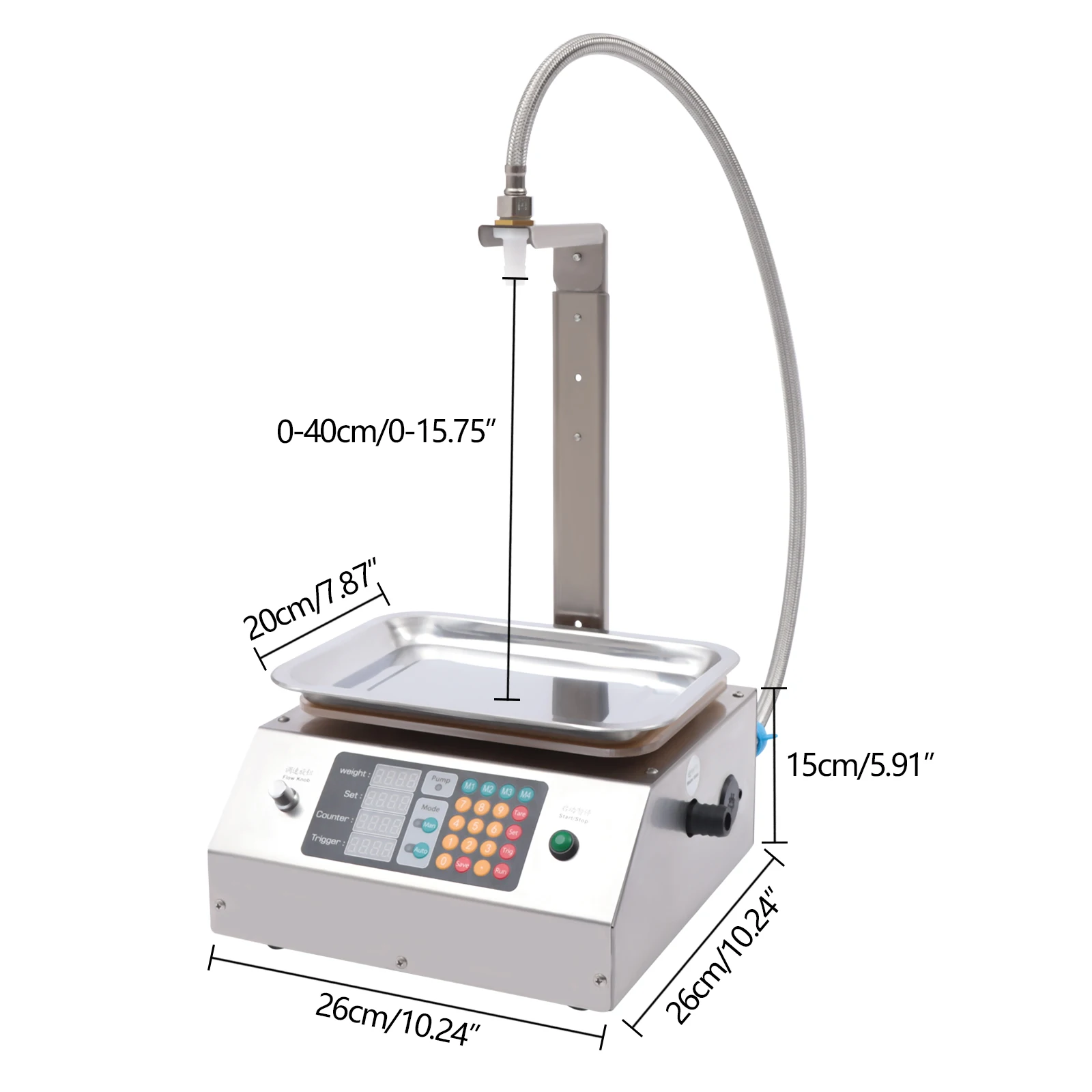 Liquid Filling Machine Peristaltic Pump Bottle Filler Automatic Bottling Machine
