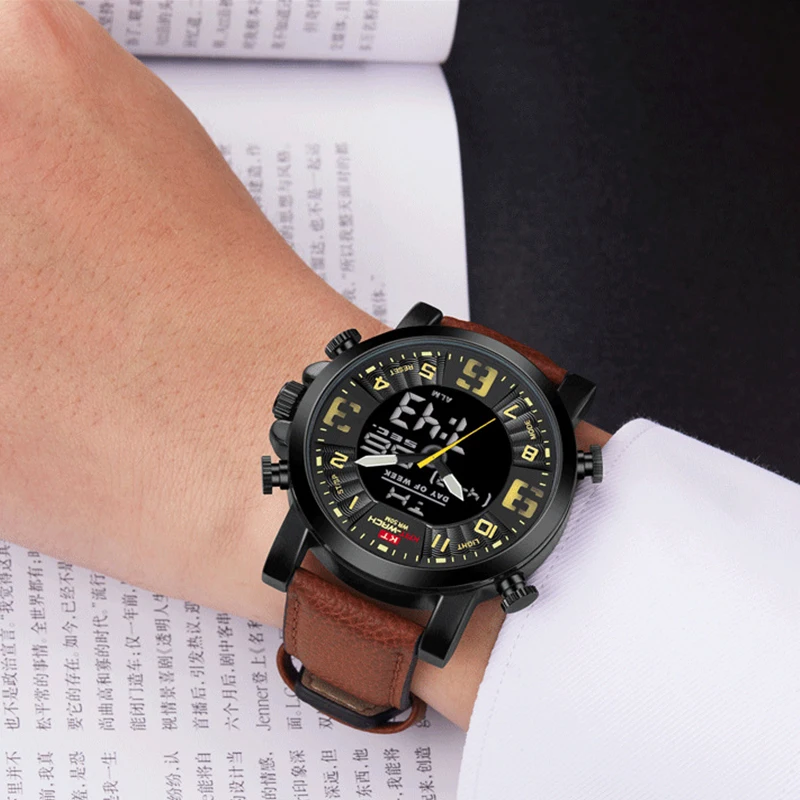 KAT-WATCH Men LED Digital Watches Army Military Clock Relogio Masculino Waterproof Watches Luminous Men Watch Free Shipping