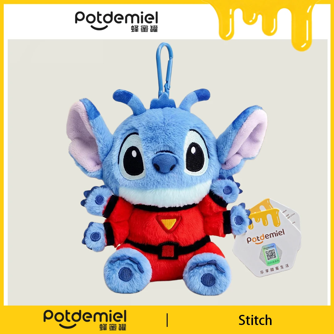 Potdemiel Disney Stitch Plush Toy Keychain Stuffed Doll Bag Pendant Backpack Ornament Keyring Purse Handbag Gift Kids Adults