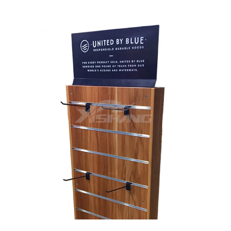 custom.Customized Stainless Steel Clothing Store Double Sided Hook Garment Display Stand