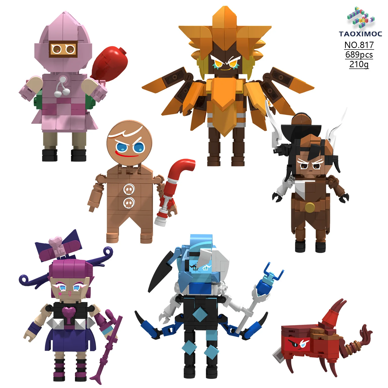 

Горячая игра Cookie Run Kingdom Super Monsters Blocks Toys Shadow Milk Cookie Строительные блоки Набор кирпичных игрушек из ПВХ Подарки ручной работы