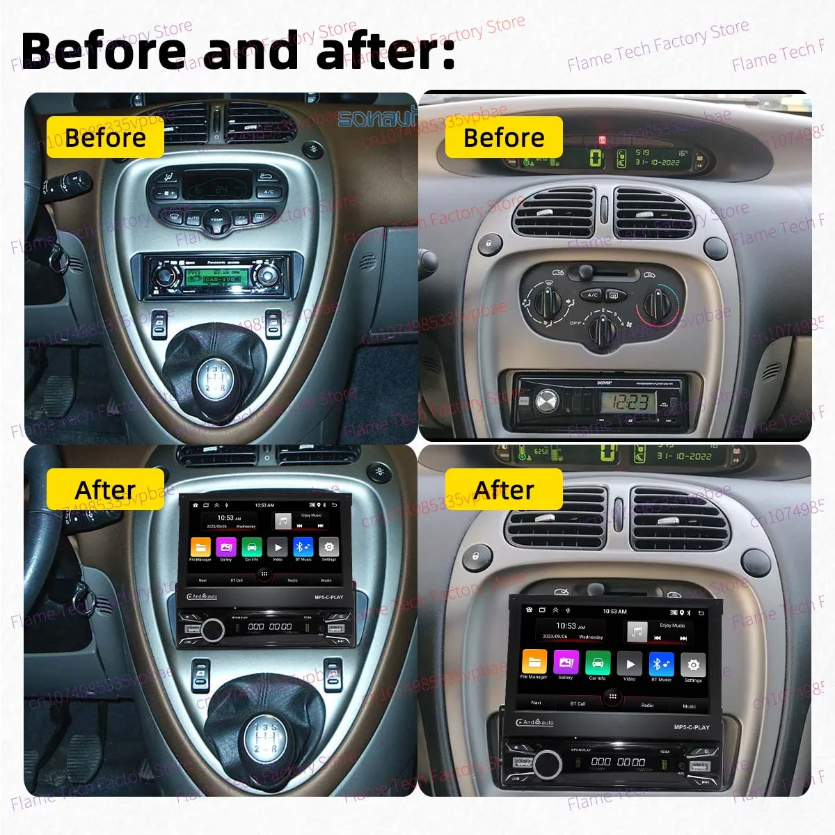 For Citroen Xsara Picasso 1996-2012 Android 1Din 7