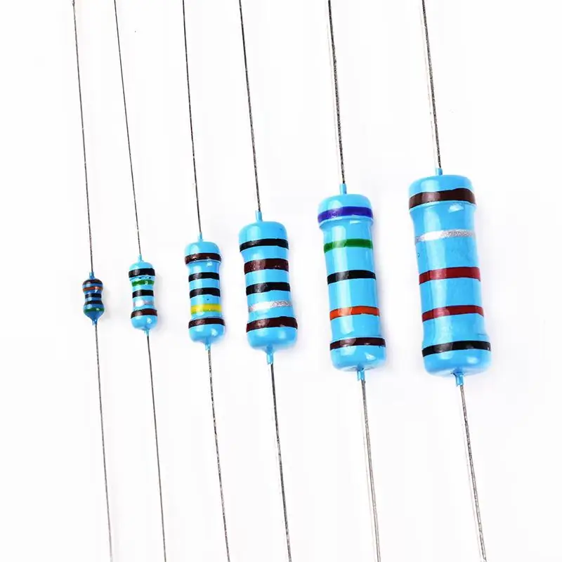 1.5K1.8K 2K 2.2K2.4K2.7K3K3.3K Ohm Color Ring 1% Metal Film Resistor Element 1/4W2W3W