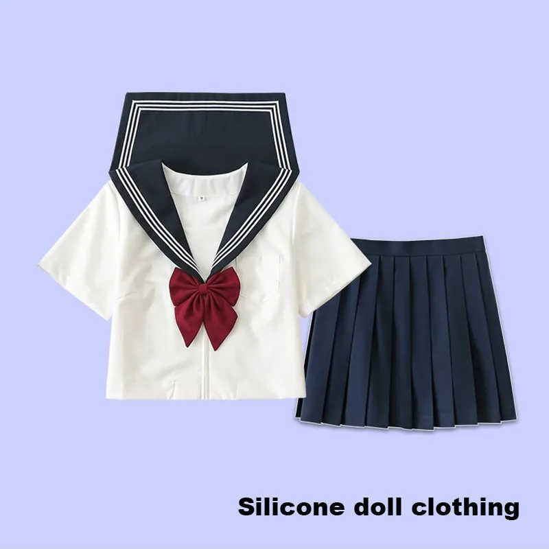 ropa-para-munecas-bjd-de-silicona-hecha-a-mano-talla-85-130cm-camisa-blanca-falda-plisada-corbata-de-lazo-atuendo-jk-calcetines-pantimedias-suave-y-resistente-a-la-decoloracion