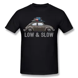 Lustiges Auto niedrig & langsam T-Shirt. Sommer Baumwolle O-Ausschnitt Kurzarm Herren T-Shirt neue Größe S-3XL